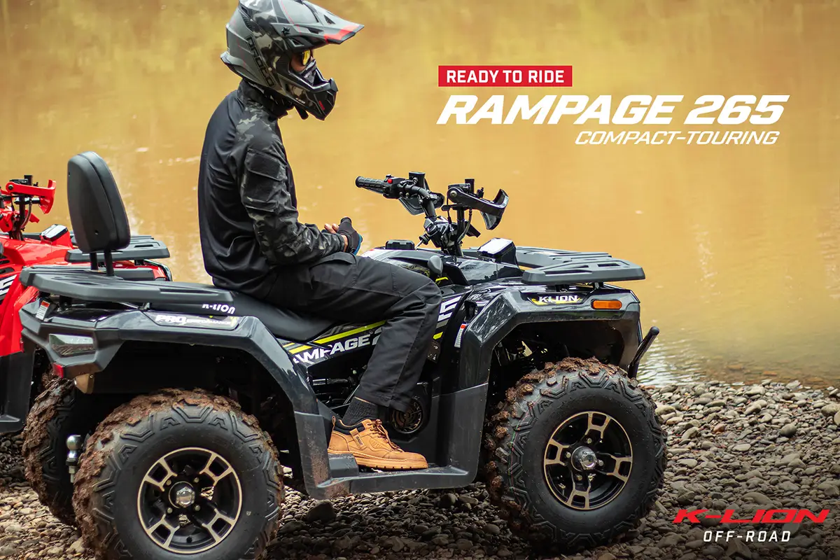 RAMPAGE 265 สี Obsidian Black ได้แรงบันดาลใจจากหินลาวา