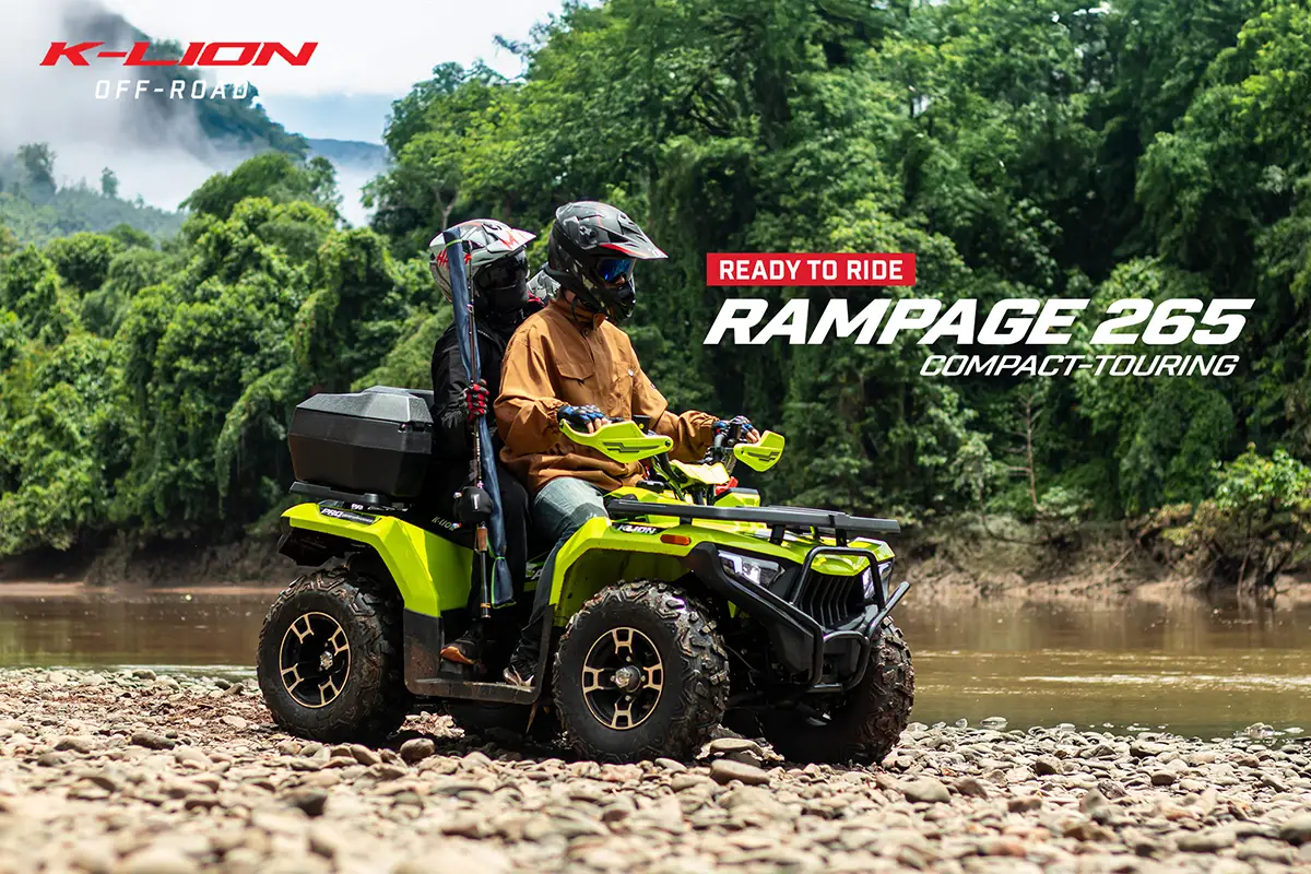 RAMPAGE 265 สี Venom Green สีชูโรงของรุ่น Compact-Touring