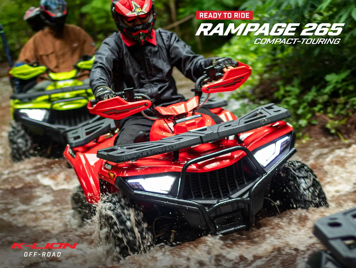 RAMPAGE 265 สี Magma Red สีสดร้อนแรง