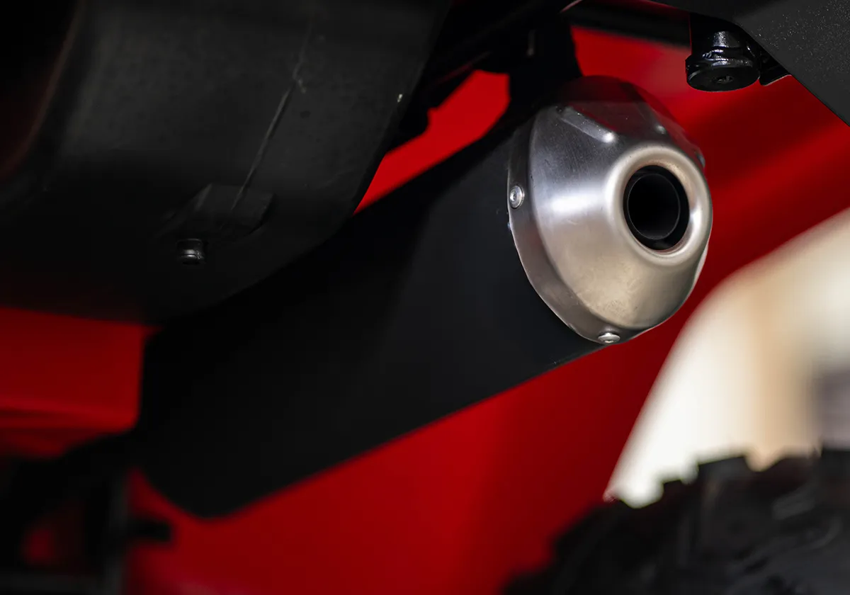 ATV RAMPAGE 265 ท่อไอเสียปลายอลูมิเนียมดีไซน์สปอร์ต