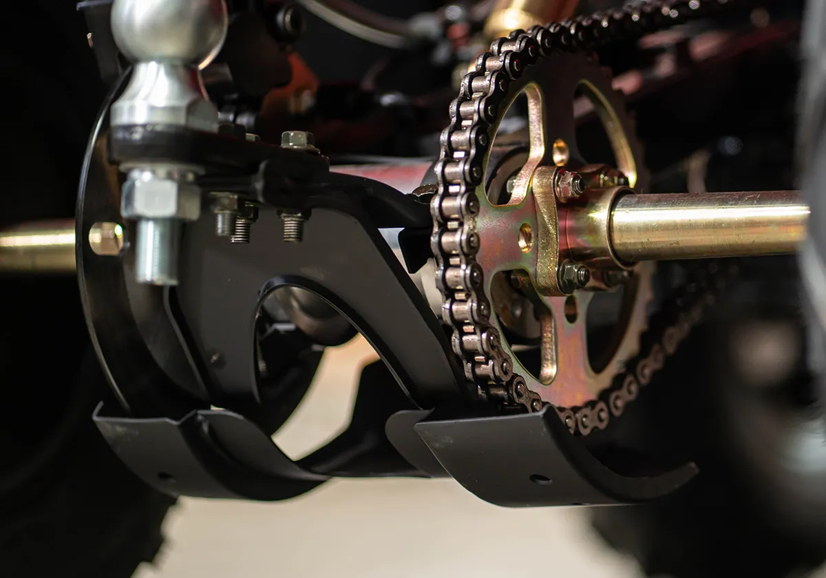 ATV RAMPAGE 265 การ์ดกันกระแทกโซ่และสเตอร์หลัง