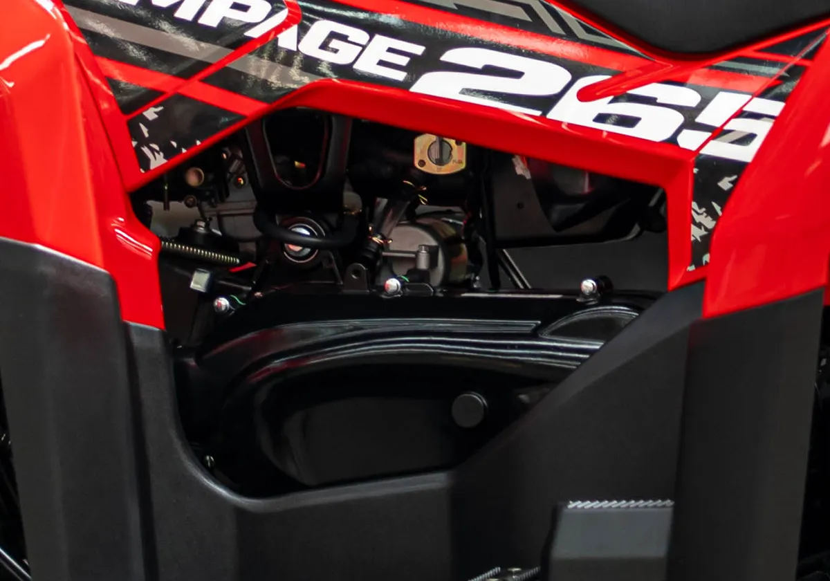 ATV RAMPAGE 265 เครื่องยนต์สูบนอน 1 สูบ แรงบิดสูง