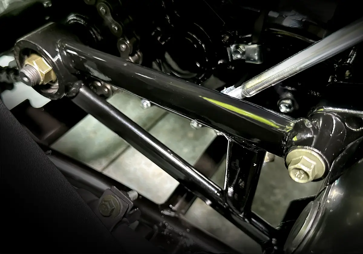 ATV RAMPAGE 265 โครงค้ำ A-Arm รองรับชุดขับหลัง