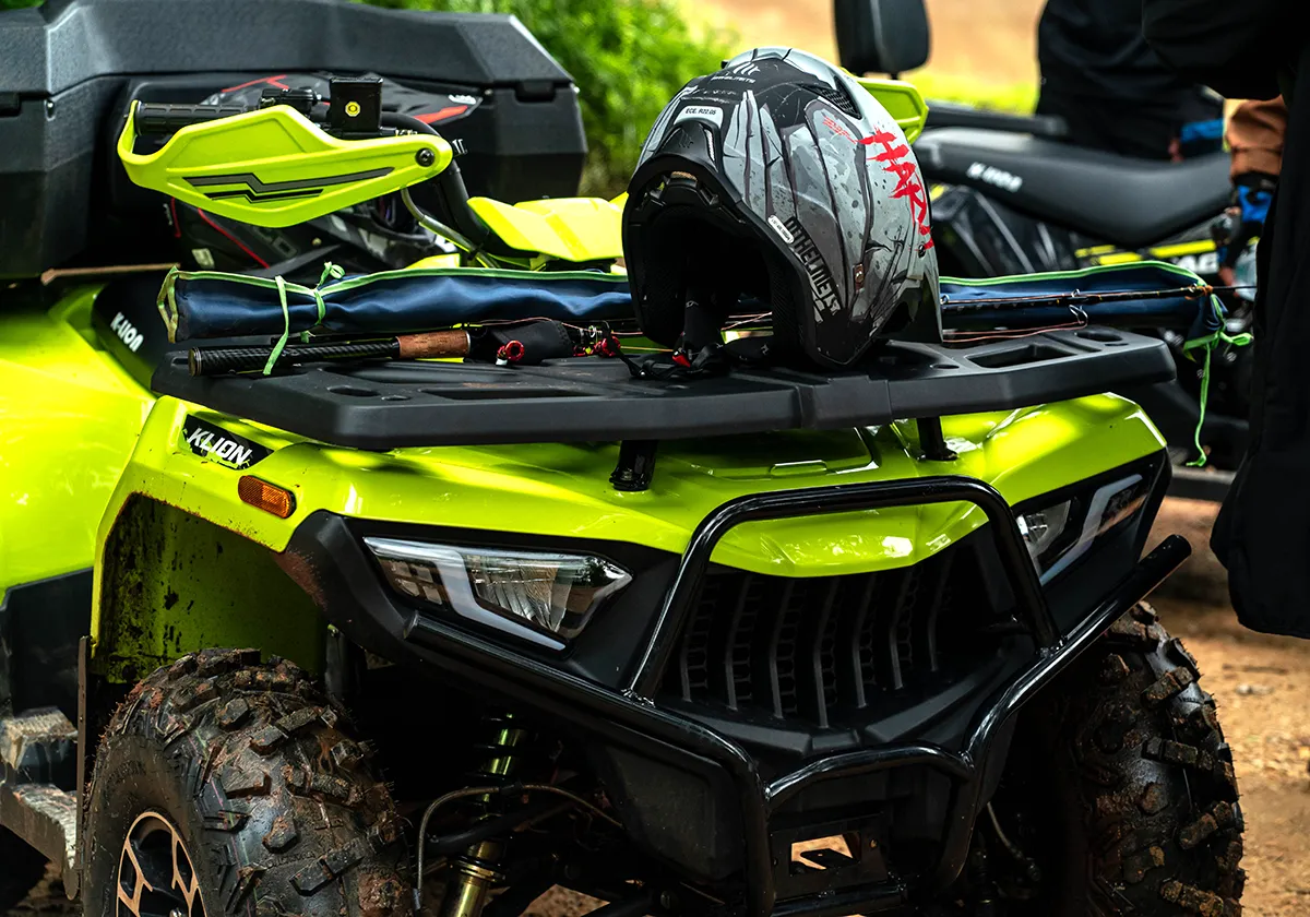 ATV RAMPAGE 265 ตะแกรงหน้า-หลัง Utility Rack โครงเหล็กพร้อมแผ่น ABS