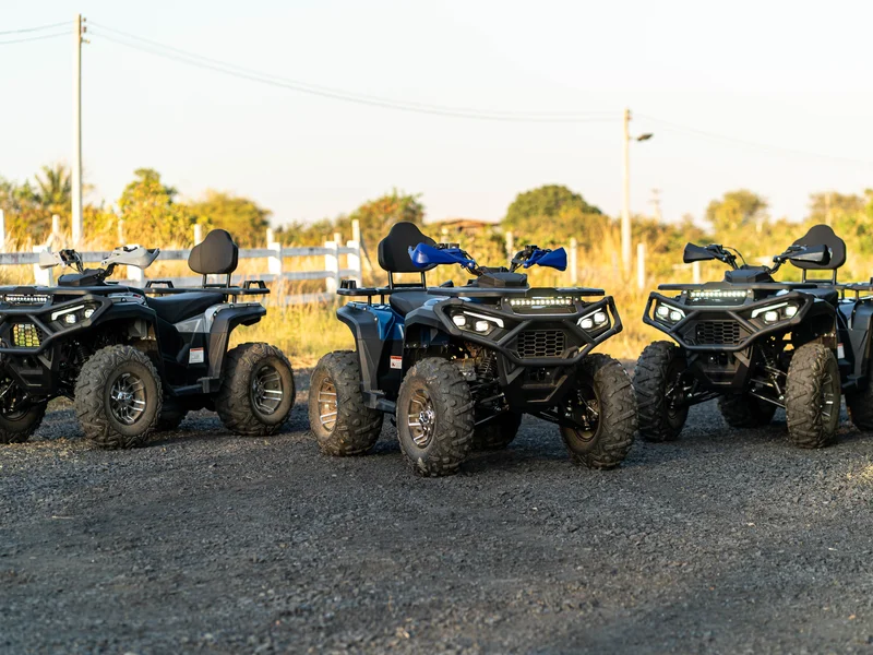 3-ATV Lineup — Golden Hour